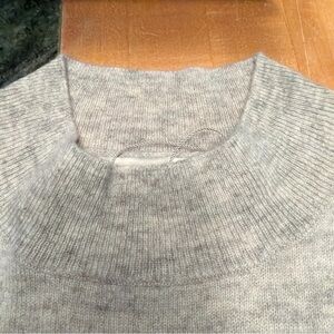 NWT - Favorite Daughter Light Heather Gray Cashmere Crew Neck Sweater